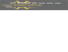 Tablet Screenshot of lovingmemoriesmortuary.com